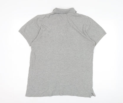 Lyle & Scott Men's Grey Polo Shirt, Size S, Short Sleeve