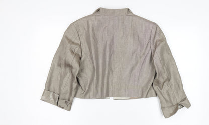 Roman Originals Women's Beige Floral Blazer Jacket 12