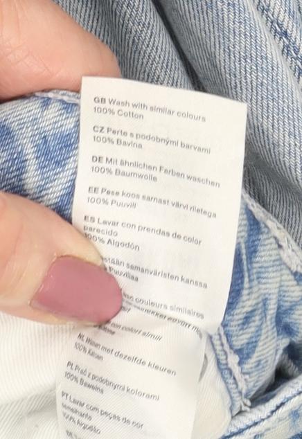 Weekday Men's Light Blue Straight Denim Jeans