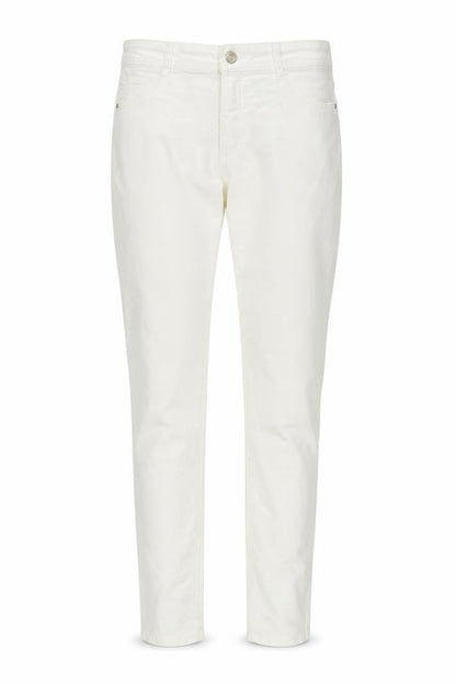 Womens UK Size 10 Bershka Slim Fit  White Trousers