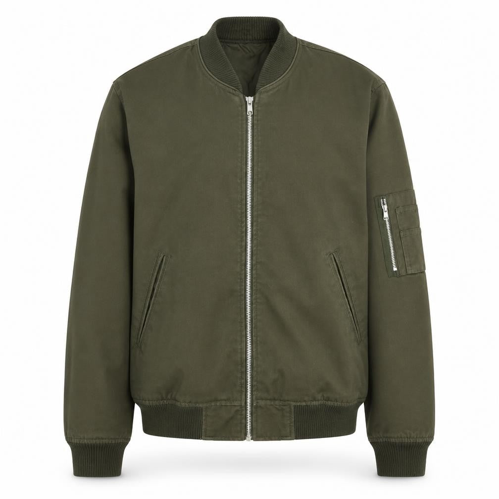 Mens UK Size S ASOS Green Bomber Jacket