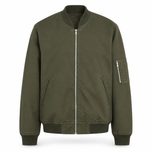 Mens UK Size S ASOS Green Bomber Jacket
