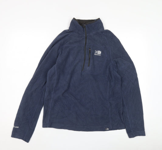 Karrimor Blue Unisex Regular Fit Fleece Pullover Sweatshirt S