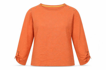 Womens UK Size L Country Rose Orange  Blouse