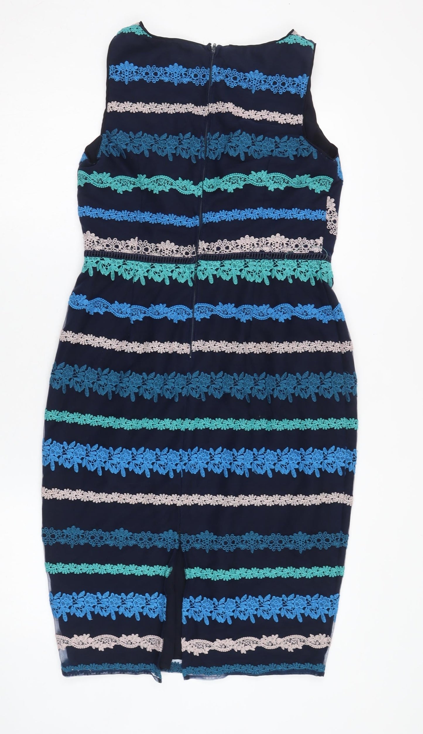 Monsoon Women's Blue Sheath Dress Size 14