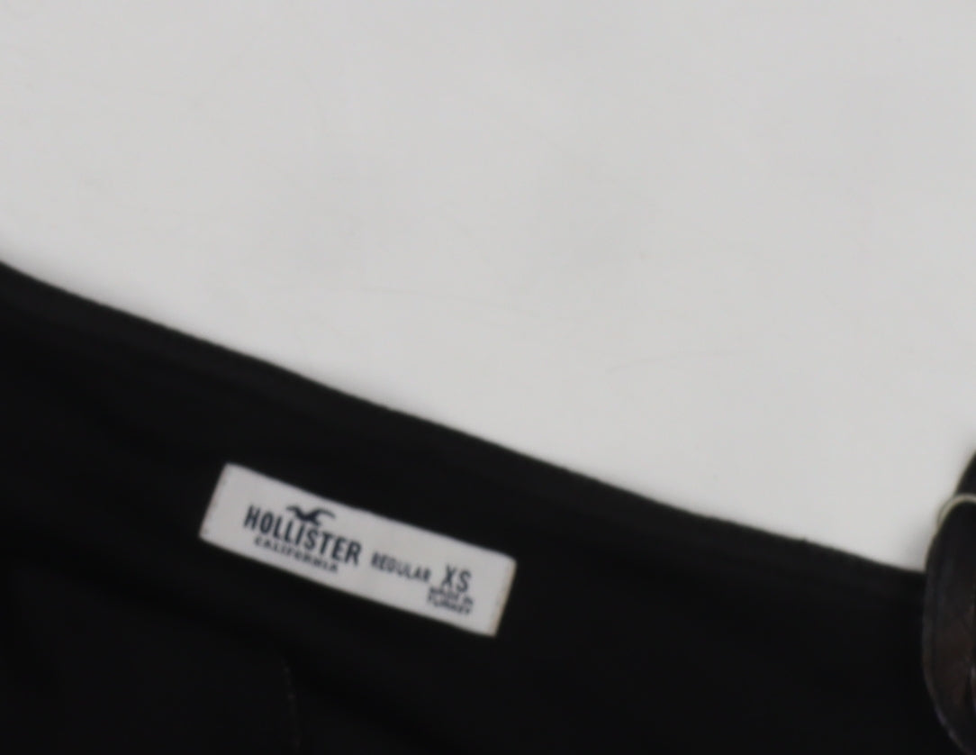 Hollister Women's XS Black Slip Dress, Check Pattern