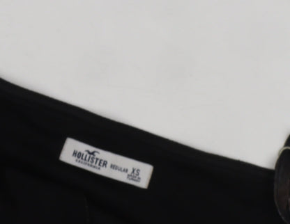 Hollister Women's XS Black Slip Dress, Check Pattern