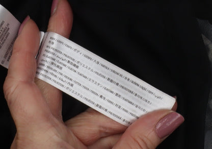 Hollister Women's XS Black Slip Dress, Check Pattern