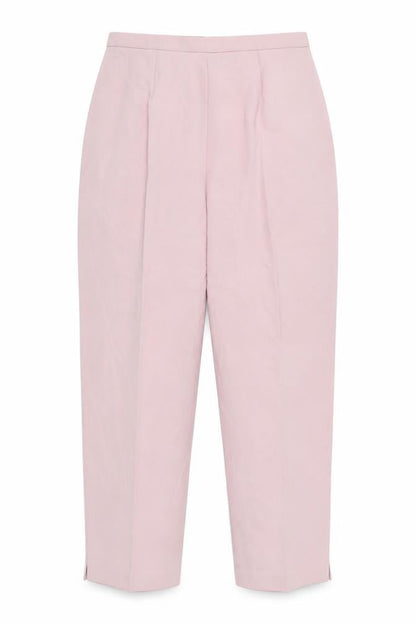 Grace Collection Women's Pink Pleated Trousers Size 16