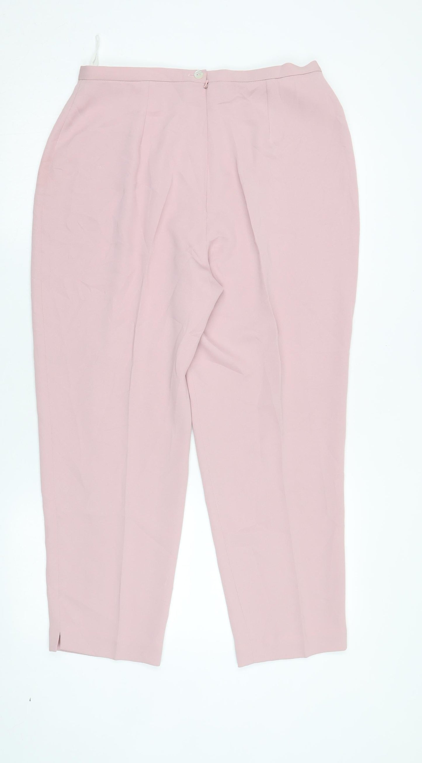 Grace Collection Women's Pink Pleated Trousers Size 16