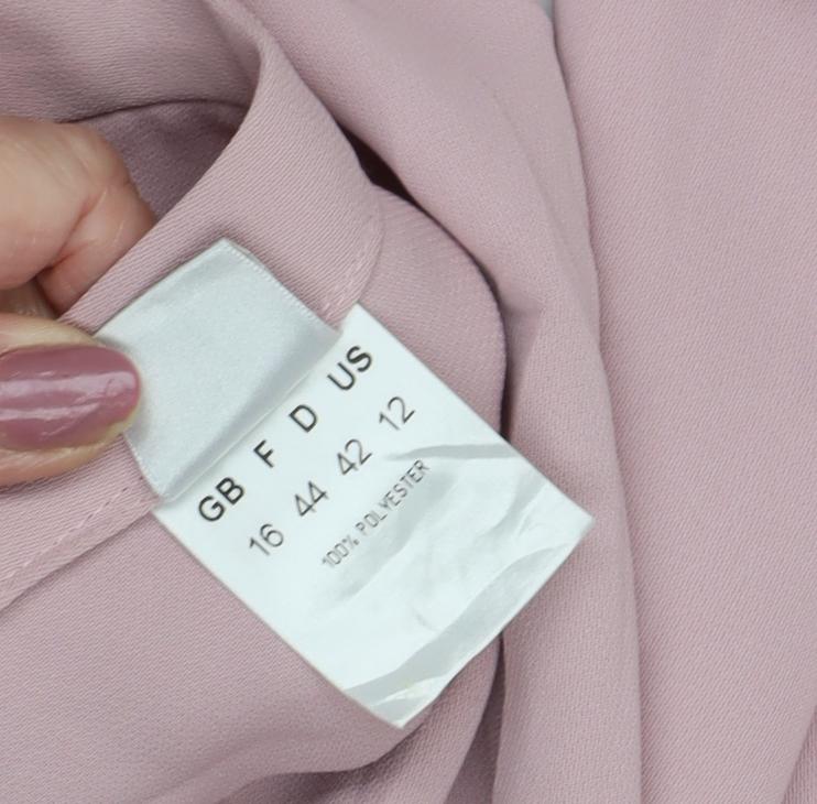 Grace Collection Women's Pink Pleated Trousers Size 16