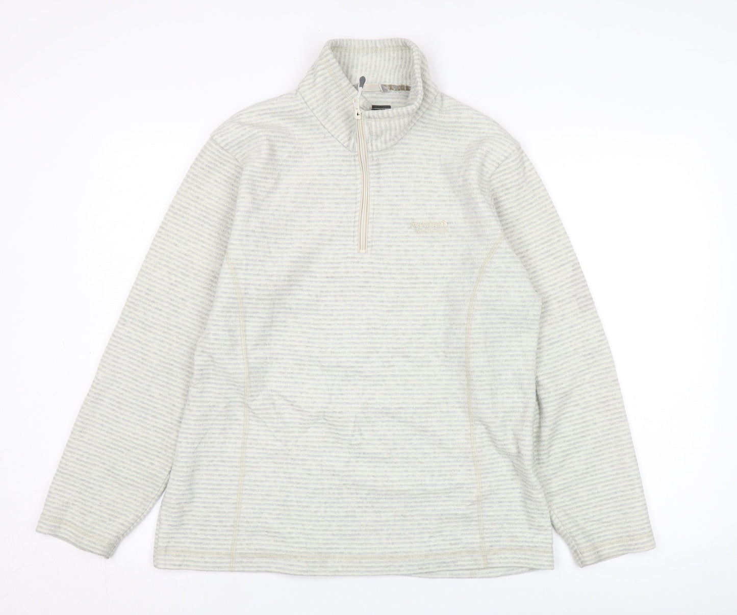 Regatta Women's Beige 1/4 Zip Sweatshirt, Size 12