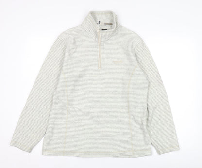 Regatta Women's Beige 1/4 Zip Sweatshirt, Size 12