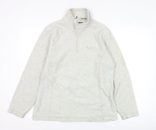 Regatta Women's Beige 1/4 Zip Sweatshirt, Size 12