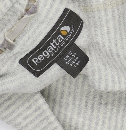 Regatta Women's Beige 1/4 Zip Sweatshirt, Size 12