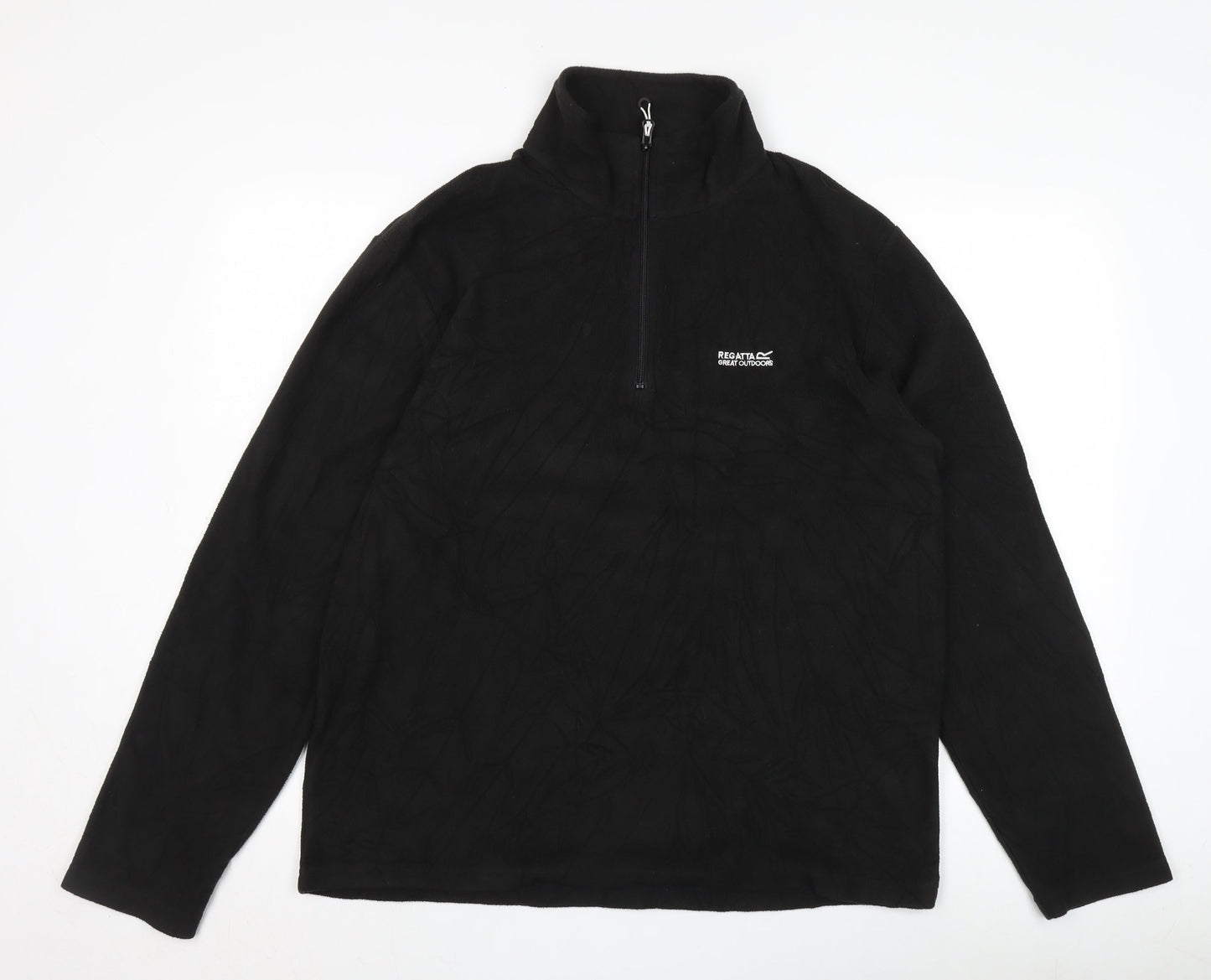 Mens UK Size UK 12 Regatta Black 1/2 Zip Sweatshirt