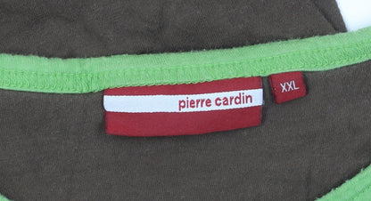 Pierre Cardin Men's Brown 2XL Short Sleeve T-Shirt