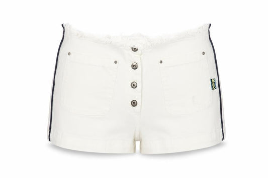 Bear Women's White Hot Pants Size 10 Cotton Blend