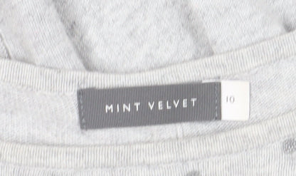 Womens UK Size 10 Mint Velvet Grey Jumper Jumper