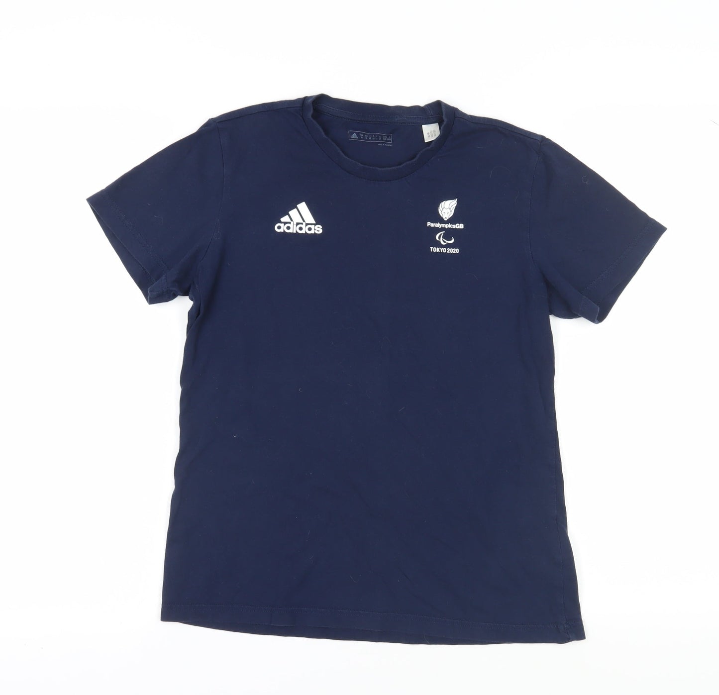 Womens UK Size 14 adidas Blue Basic T-Shirt