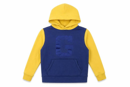 Gap Kids Blue Yellow Pullover Hoodie - Boys M