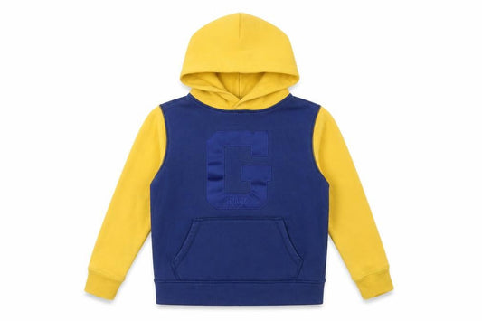 GAP Kids Blue Yellow Pullover Hoodie - Boys M