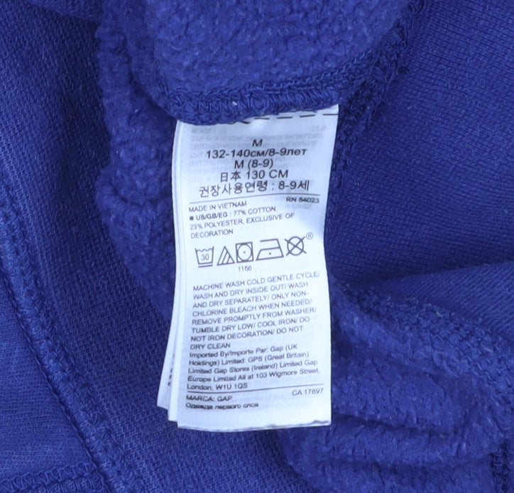 GAP Kids Blue Yellow Pullover Hoodie - Boys M