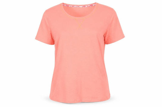 Womens UK Size M Damart Pink Basic T-Shirt