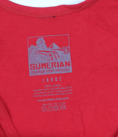 Sumerian Men’s Red Band T-Shirt Size L