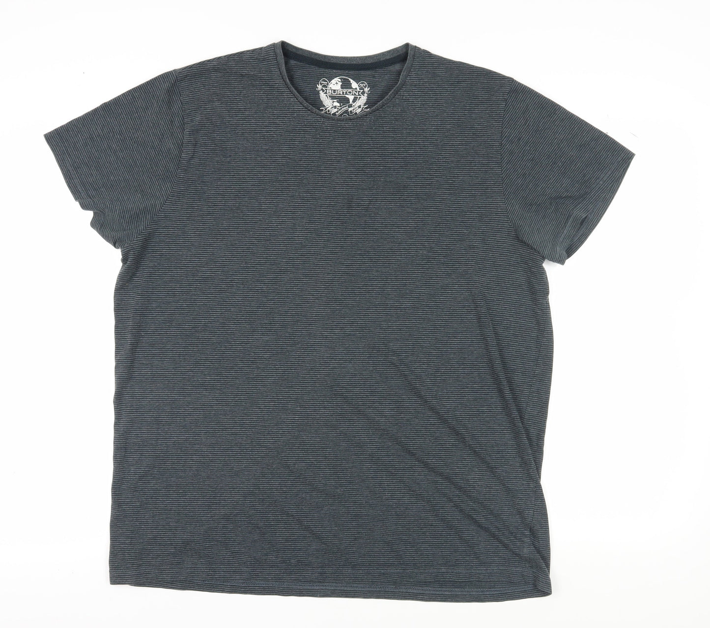 Mens UK Size 2XL Burton Grey  T-Shirt