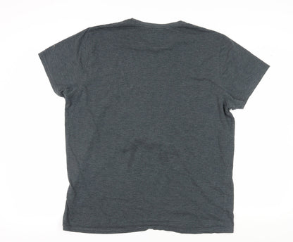 Mens UK Size 2XL Burton Grey  T-Shirt
