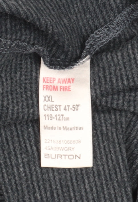 Mens UK Size 2XL Burton Grey  T-Shirt
