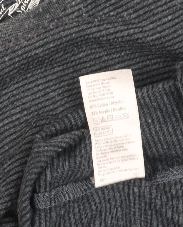 Mens UK Size 2XL Burton Grey  T-Shirt