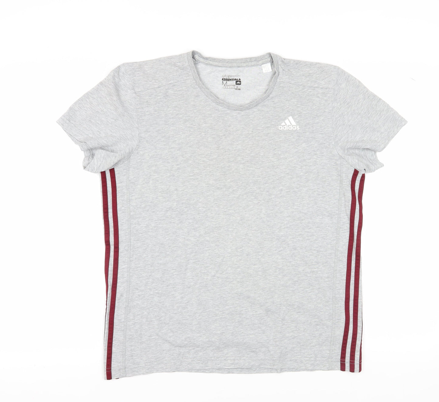 Unisex Adults UK Size M adidas Grey Basic T-Shirt