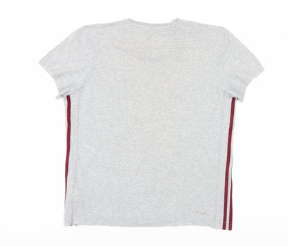 Unisex Adults UK Size M adidas Grey Basic T-Shirt