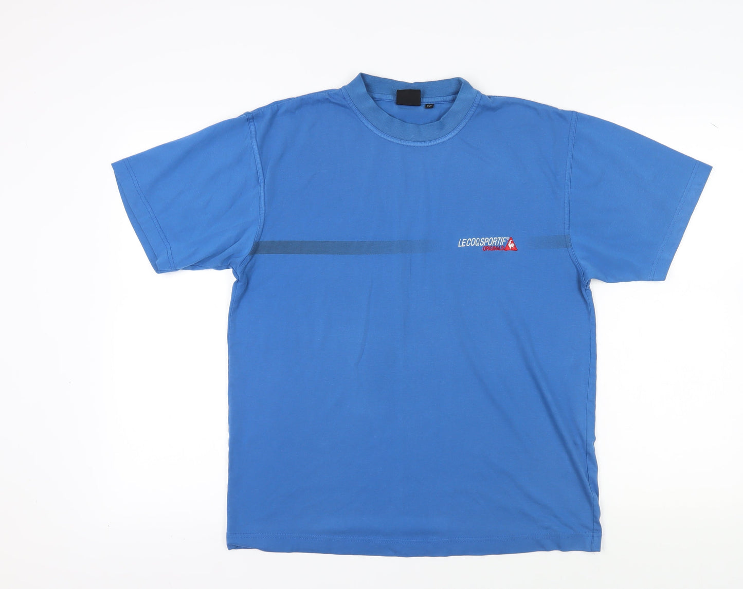 Le Coq Sportif Men's Blue XL Crew Neck T-Shirt