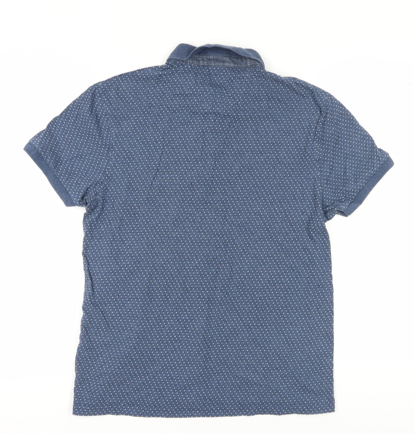 Red Herring Men's Blue Graphic Polo, Size M