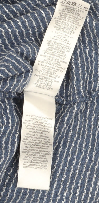 Red Herring Men's Blue Graphic Polo, Size M