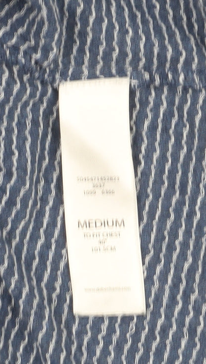 Red Herring Men's Blue Graphic Polo, Size M