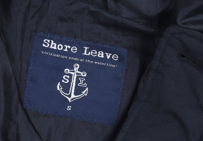 Mens UK Size S Shore Leave Black Parka Coat