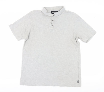 Firetrap Men's Grey Polo Shirt L Regular Fit