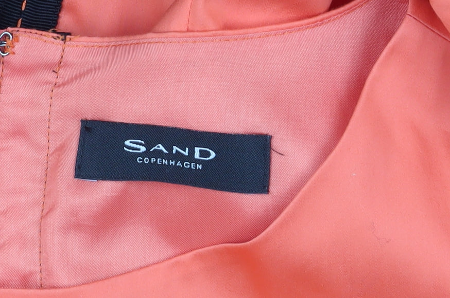 Sand Copenhagen Women's Orange Fit & Flare Dress