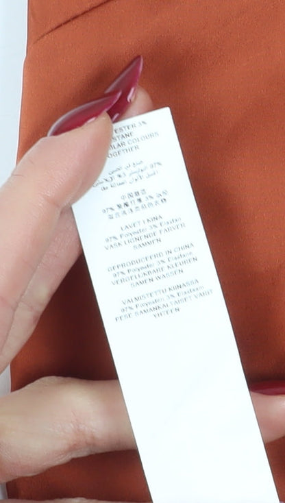 Missguided Women's Orange One Shoulder Bodycon Dress