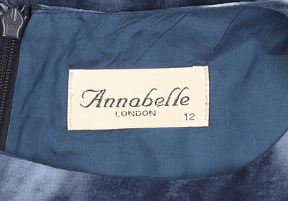 Annabelle London Blue Tie Dye Sleeveless Women's Shift Dress