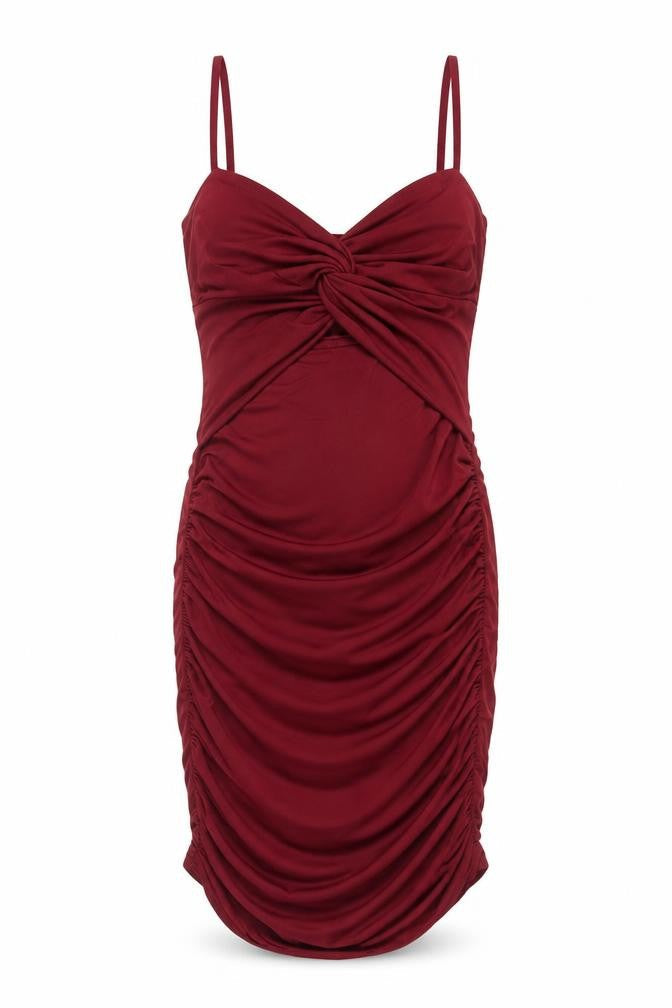 Boohoo Women's Red Bodycon Dress, Size 6, Party