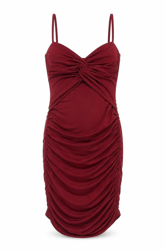 Boohoo Women's Red Bodycon Dress, Size 6, Party