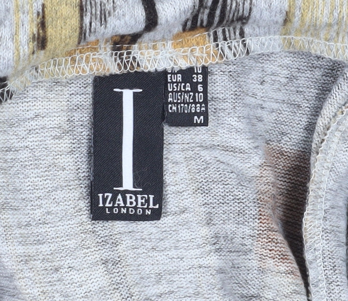 Izabel London Women's Multicoloured Cowl Neck Dress