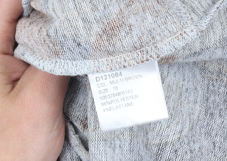 Izabel London Women's Multicoloured Cowl Neck Dress