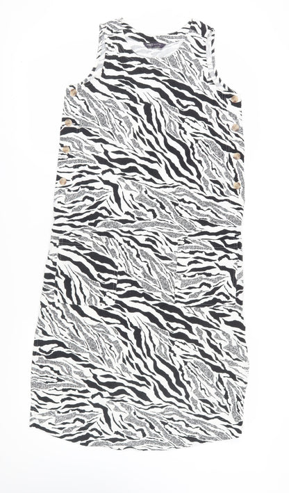 Marks and Spencer Women's Zebra Print Dress, Size 8