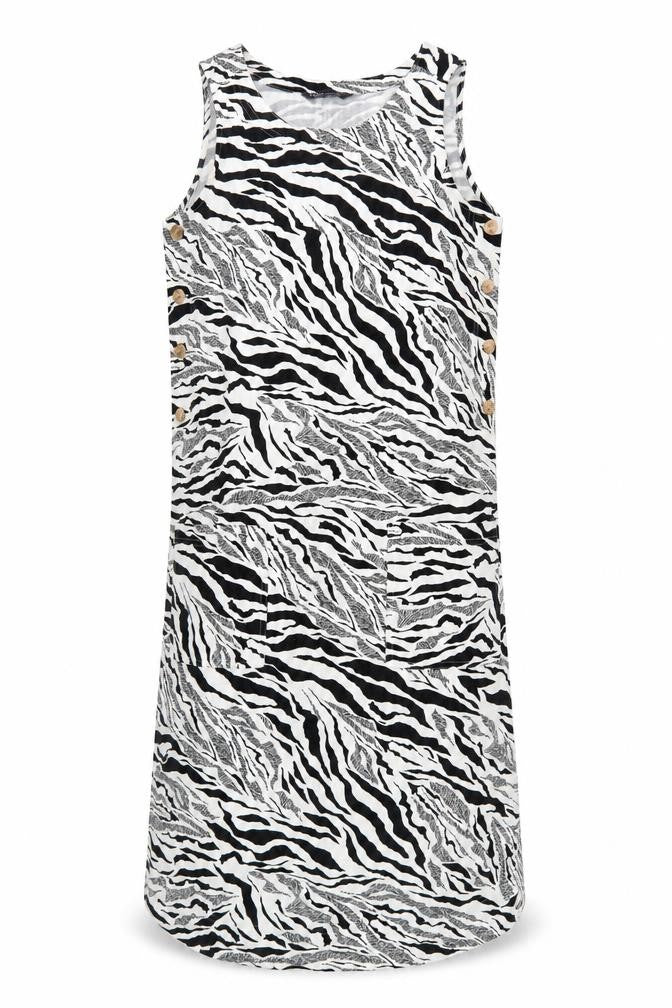 Marks and Spencer Women's Zebra Print Dress, Size 8